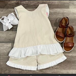 Banana Split Swing back Top and Short Set Size 8